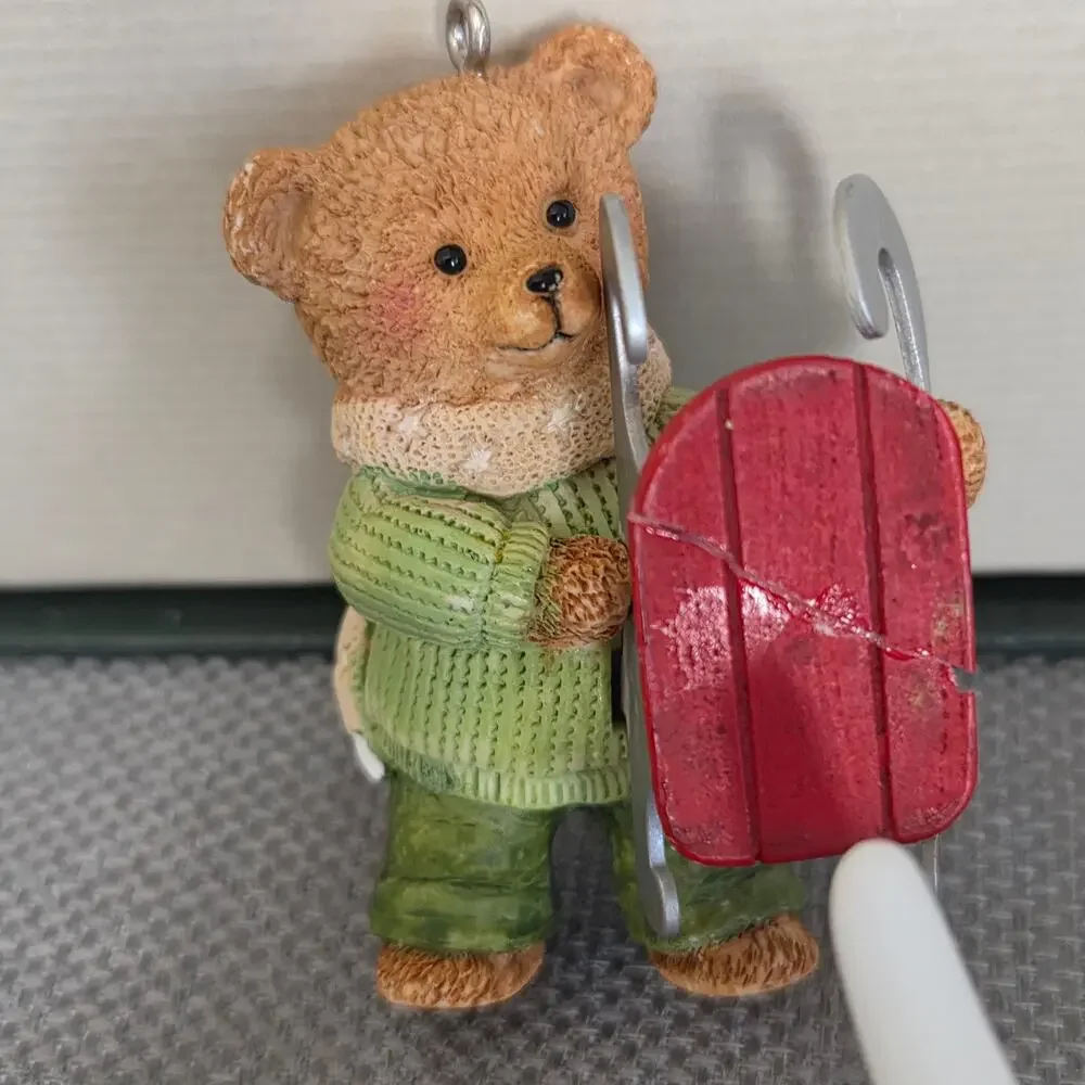 Hallmark Snow Cub Club Gracie Dexter Calvin Wendy Bears Ornaments 2002
